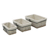Arianna Rectangular Willow Storage Baskets in 3 different sizes