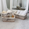 Arianna Rectangular Willow Storage Baskets perfect for bathrooms