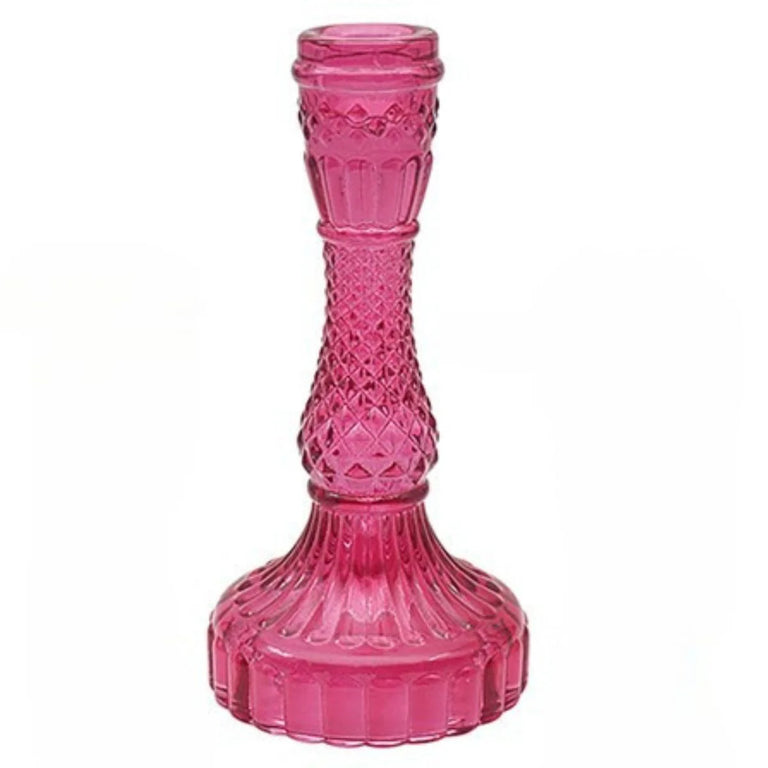 Bright Glass Candlestick Large Mutli