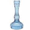 Blue Glass Candlestick Holder