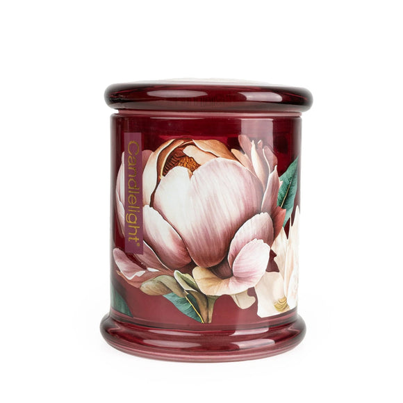 Luxurious candles in Peony & Water Lily scent

