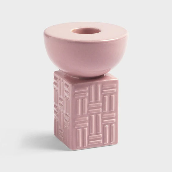 Elegant pink candle holder for modern home décor

