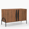Cleo Two Door Cabinet with durable metal legs