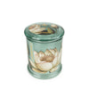 Scented candles home accessories with elegant floral design

