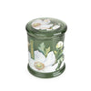 Scented candles white poppy & sage candle in large lidded jar

