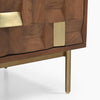 Lester Three Chest Of Drawers with golden metal legs