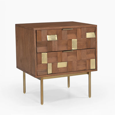 Lester Two Drawer Bedside Table