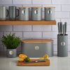 Living Grey Bread Bin for modern kitchens