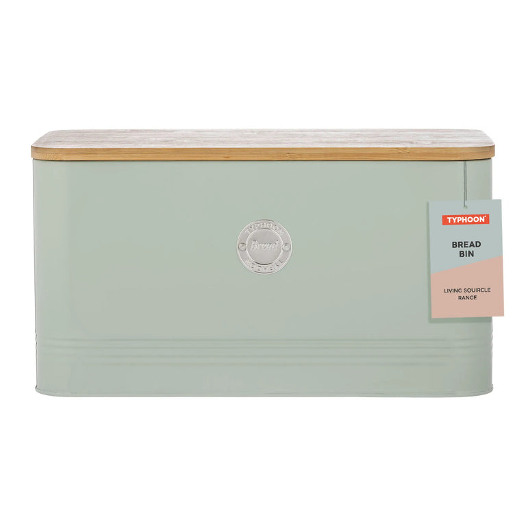 Living Squircle Mint Bread Bin 9L – Modern Kitchen Bread Bin for Stylish Food Storage & Freshness