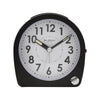 Elegant clocks decor with WM. Widdop Round Alarm Clock Light Black