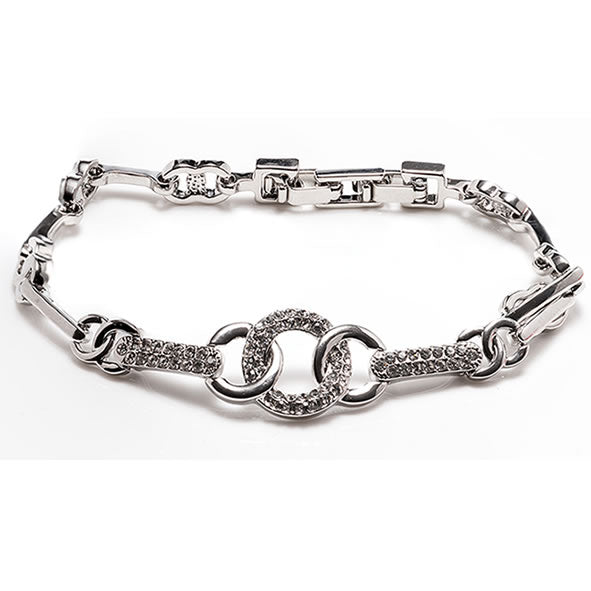 Silver Interlocking Bracelet