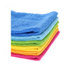 Colourful microfibre cloths for cleaning and dusting all surfaces

