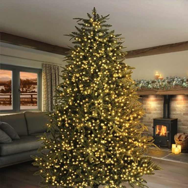 1000 LED Multi Action Christmas Tree Lights Warm White