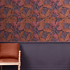 Elegant leafy pattern William Morris Wallpaper Acanthus Plum