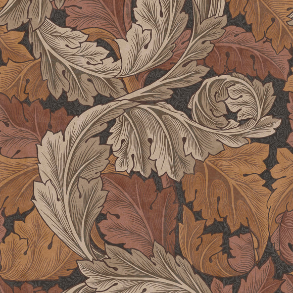 Acanthus Burnt Orange William Morris Wallpaper pattern