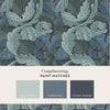 Elegant Acanthus Blue wallpaper by William Morris