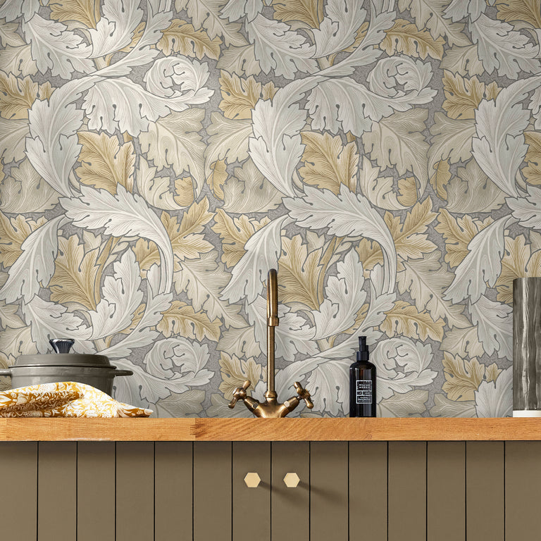 William Morris Wallpaper Acanthus Neutral