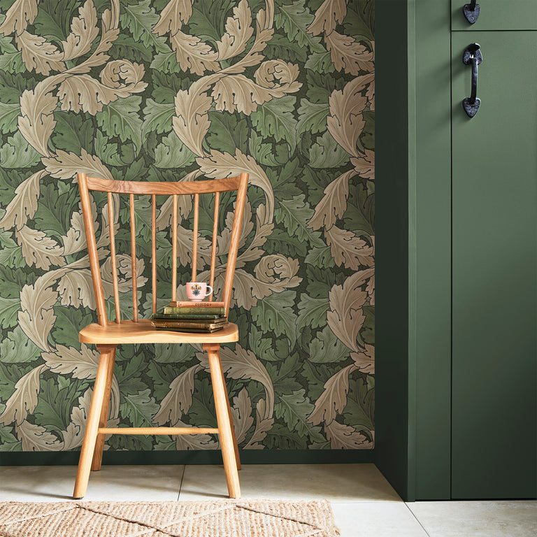 William Morris Wallpaper Acanthus Green