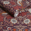 William Morris Strawberry Thief Plum pattern