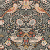 William Morris Strawberry Thief Charcoal wallpaper design