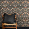 Elegant Strawberry Thief Charcoal wallpaper by William Morris