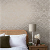 Elegant Strawberry Thief Fibrous Neutral wallpaper by William Morris