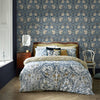 Elegant Pimpernel Blue wallpaper by William Morris