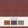 Willow Bough Plum wallpaper featuring lush purple and orange tones