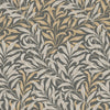 William Morris Willow Bough Charcoal wallpaper with trailing leaves