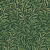 William Morris Willow Bough Deep Green wallpaper with trailing leaves