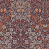 William Morris Blackthorn Plum wallpaper featuring rich plum background
