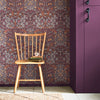 Elegant Blackthorn Plum wallpaper with floral patterns by William Morris