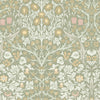 William Morris Blackthorn Sage wallpaper featuring floral design