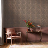 Elegant Marigold Fibrous Charcoal wallpaper by William Morris