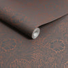 Detailed William Morris Marigold Fibrous Charcoal wallpaper in textured matte