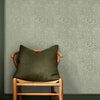 Elegant Marigold Fibrous Sage wallpaper by William Morris