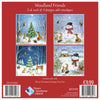 Down Syndrome Ireland 20 Christmas Cards Box - Woodland Friends reverse picture of the bx with available cards design inside