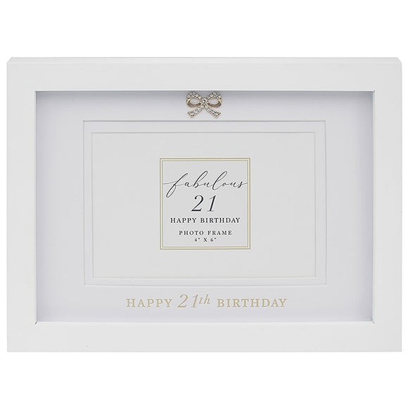 Elegant 21st Birthday Frame by Madelaine By Hearts Designs