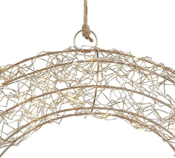 LED Flat Back Wreath 80 cm