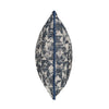 Stylish blue and silver scatter cushion featuring jacquard fabric.