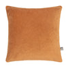 Velvet scatter cushion, 58x58cm, knife edge finish in Bronze.