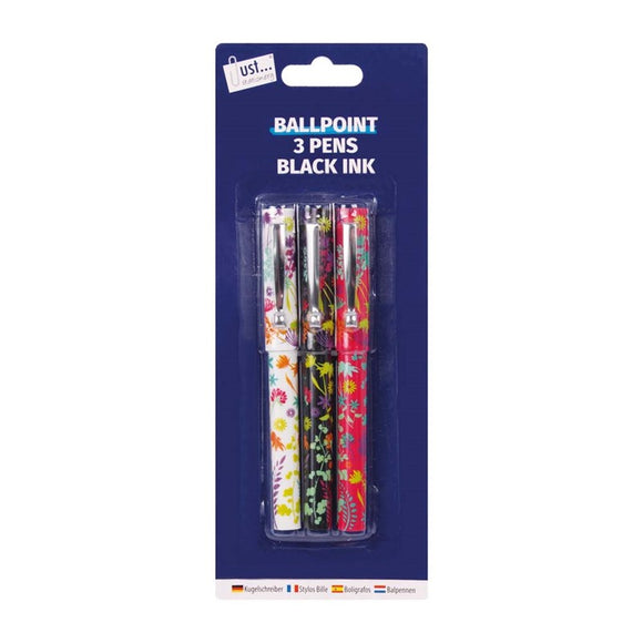 3 Designer Barrel Pens picture on the white background