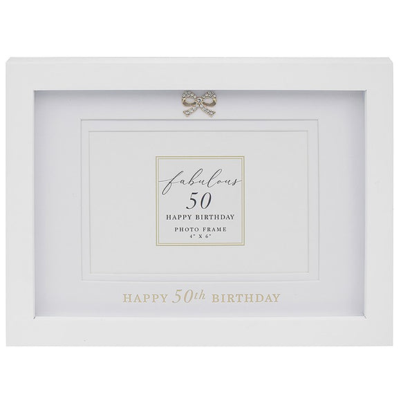 Elegant 50th Birthday Frame by Madelaine By Hearts Designs