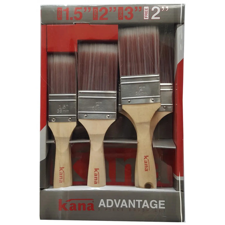 Kana Advantage 5 Piece Brush Set with FREE Brush