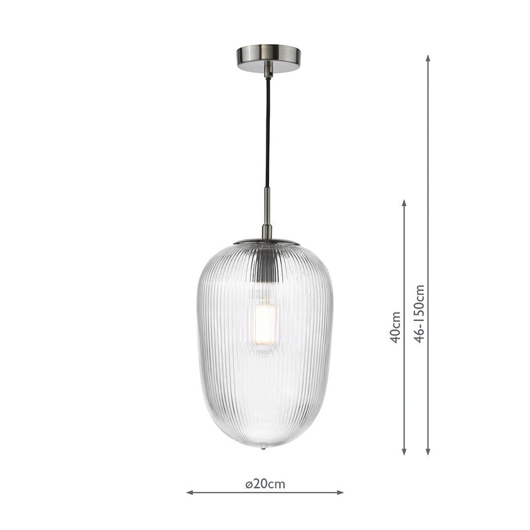 Abrielle Pendant Brushed Nickel - Lighting Collection for Home Decor