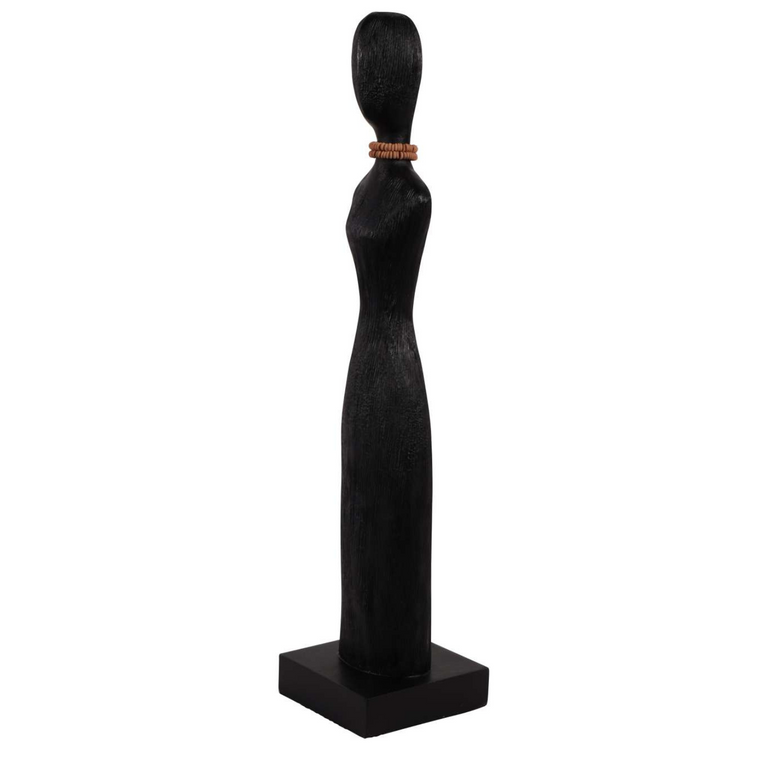 Abstract Female Sculpture Black Small