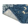 Morris & Co Acanthus Floral Outdoor Rug Indigo with a polypropylene backing