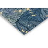 Morris & Co Acanthus Floral Outdoor Rug Indigo hand-tufted rug with a loop pile