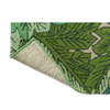 Morris & Co Acanthus Floral Outdoor Rug Nettle/Sky Blue with a polypropylene backing