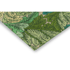 Morris & Co Acanthus Floral Outdoor Rug Nettle/Sky Blue hand-tufted rug with a loop pile